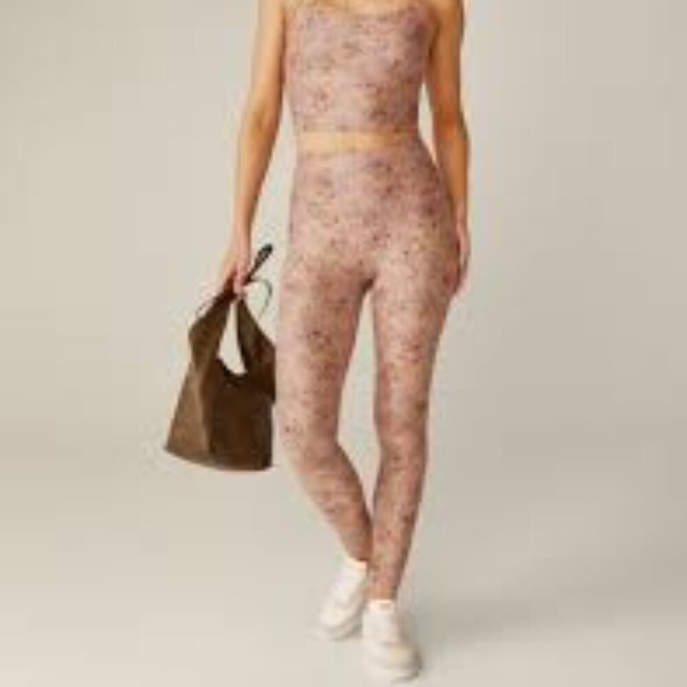 Beyond Yoga - Softmark Caught in the Midi HW Leggings - Meadow Floral